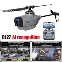 RC ERA C127 AI Sentry Mini Brushless Drone FPV With HD Camera 1080p Professional 4ch RC Helicopter Single Paddle Without Aileron 1