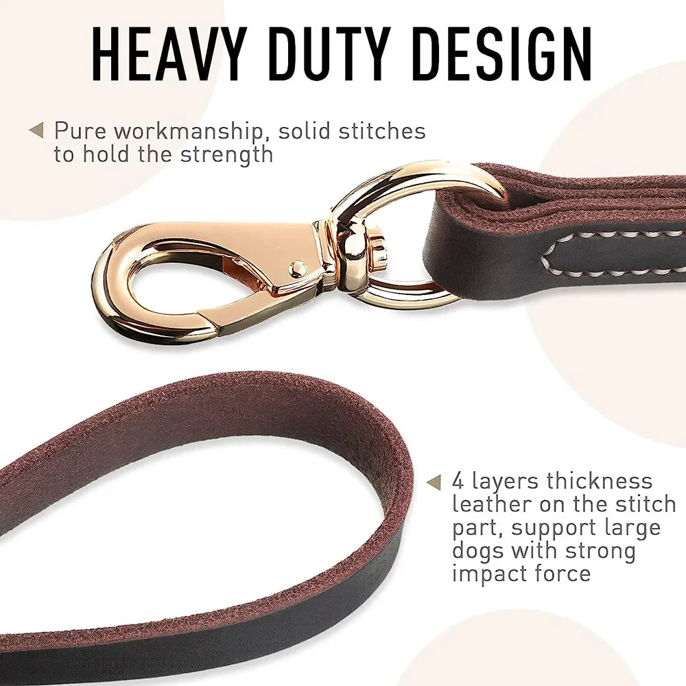 Guinzaglio Corto Per Cani 45cm Con Manico Imbottito - Riflettente, Per Controllo E Addestramento - Foto 5