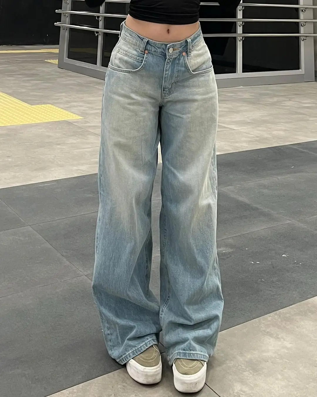 VintaJean™ – Y2K Baggy Blue Harajuku Denim Pants (Retro, Loose & Iconic)