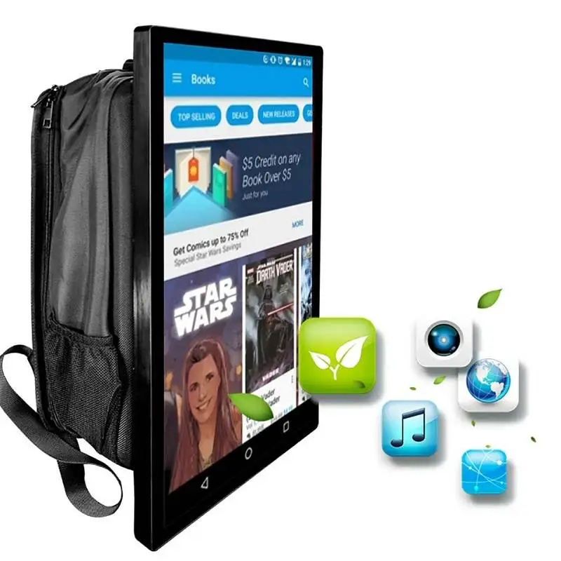 

Factory LCD walking portable billboard backpack for outdoor advertising display