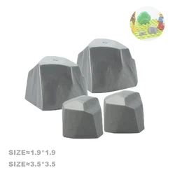 Deluxe Playhouse Building Block Set with Furniture and Accessories (4pcs L and S stones)