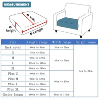 Waterproof Couch Cushion Covers Washable Sofa Cushion Slipcovers Thick Stretch Jacquard Fabric Couch Sofa Covers 2