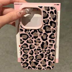 Leopard Print Silicone Phone Case with Lichee Pattern Cover for OPPO Reno8 T 5G (S25393)