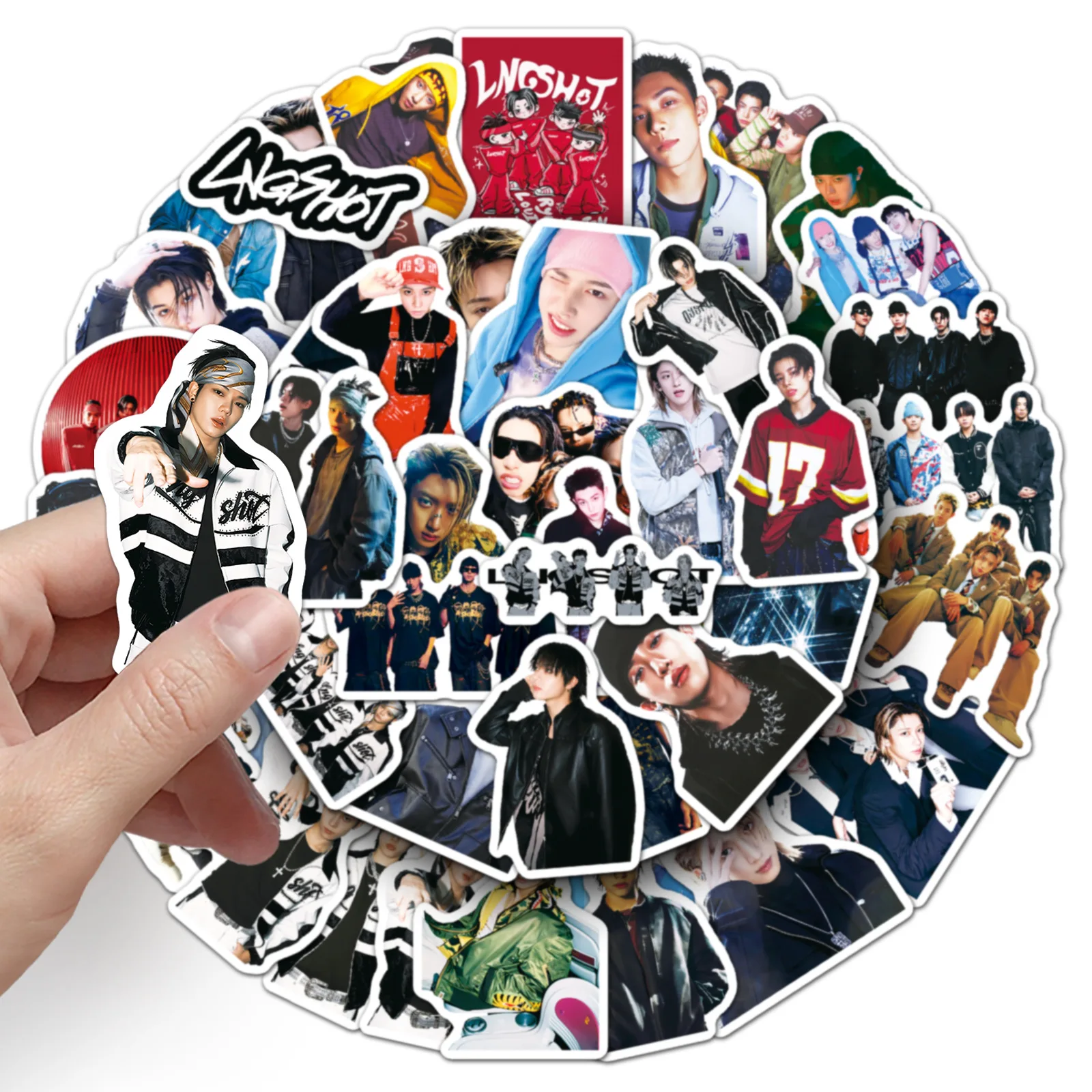 50개 멋진 힙합 스트릿 패션 스티커 트렌디한 소년 감성 스티커 (노트북, 물병, 스크랩북, DIY 데코용)