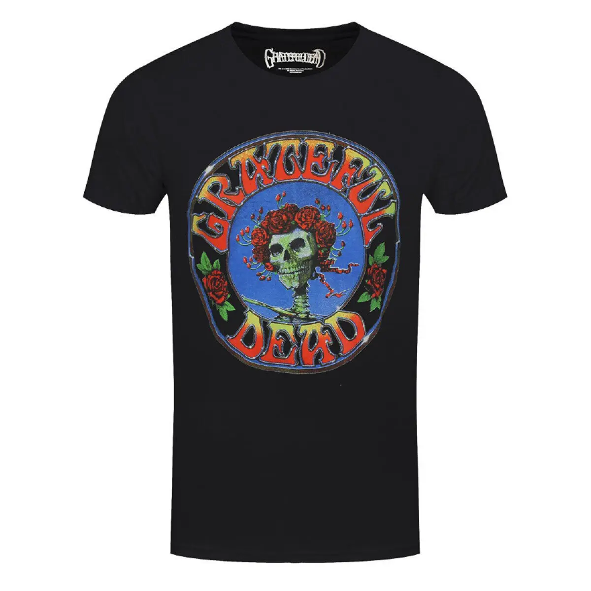 T-Shirt Grateful Dead Bertha Circle Band Ufficiale New Black