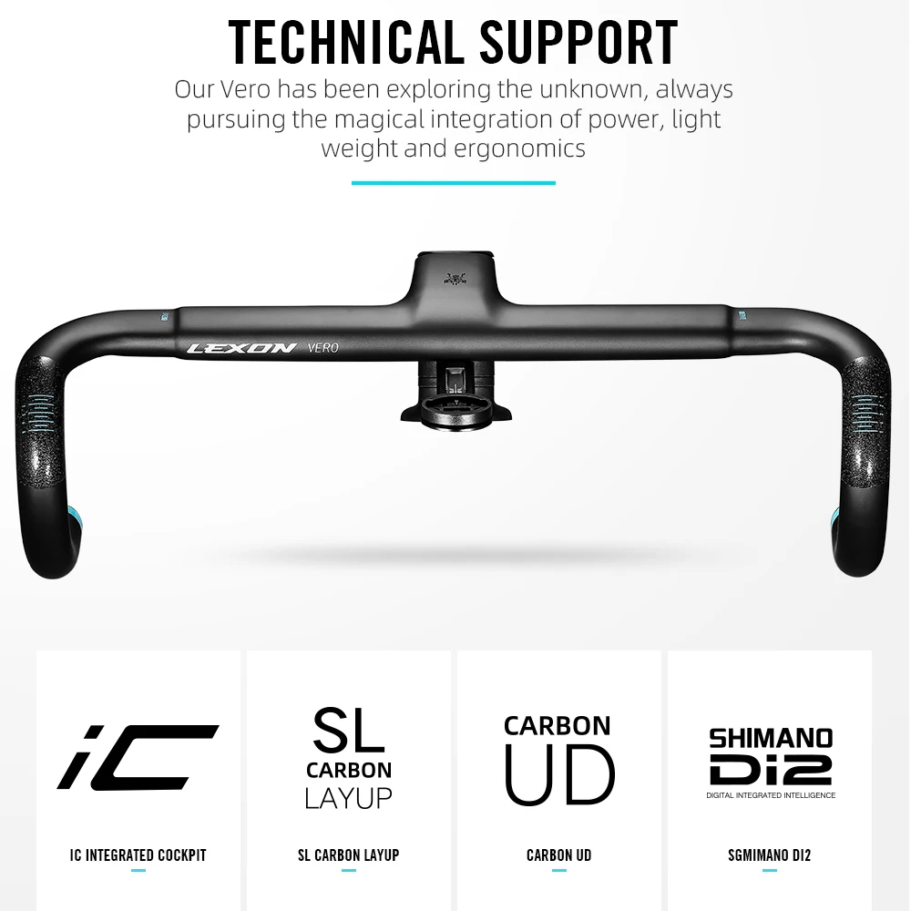 LEXON VERO 超軽量統合カーボンロードハンドルバーフルインナー
