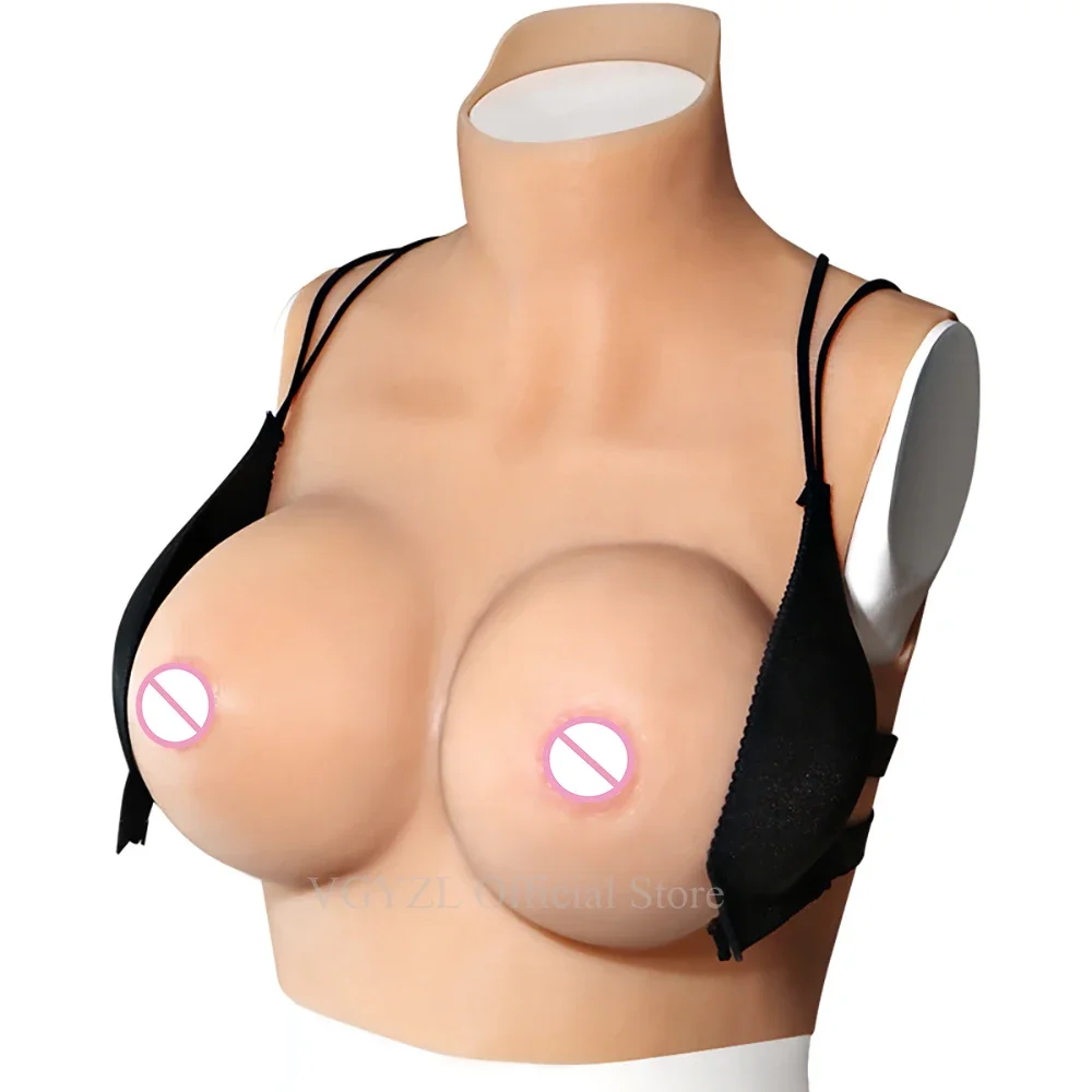 Realistic Silicone Breast Forms for Crossdresser Transgender-Fake Boobs Chest Enhancer Prothesis in Discreet Packaging