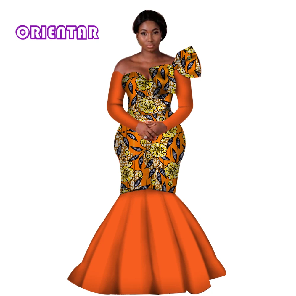 Women African Dress Africa Wax Print 