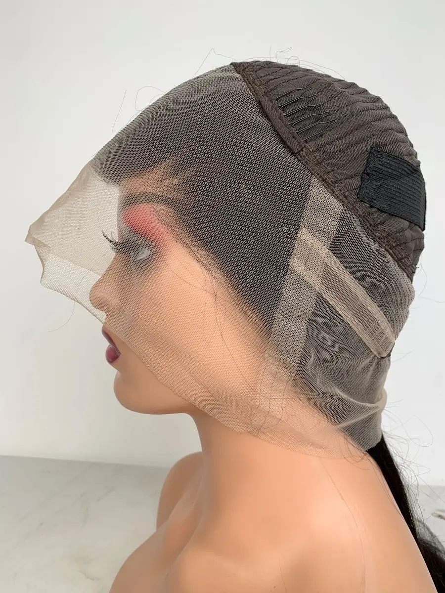 360 Lace Frontal Wig Brazilian Bone Straight HD Transparent Lace Front Human Hair Wigs For Black Women Pre Plucked Remy