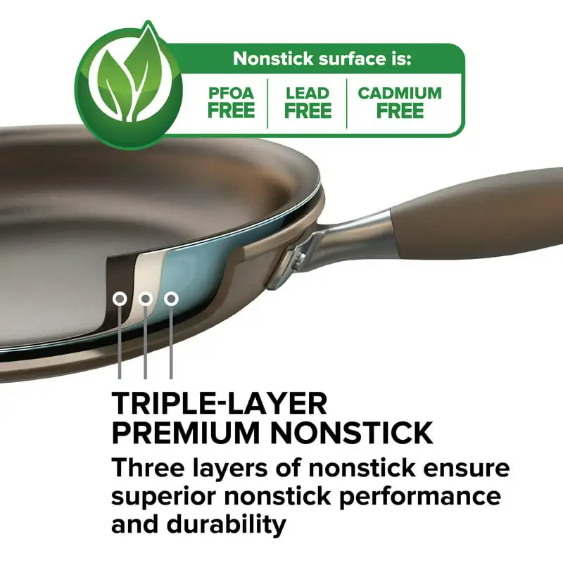 Anolon Advanced Bronze 14 Hard Anodized Nonstick Large Frying Pan