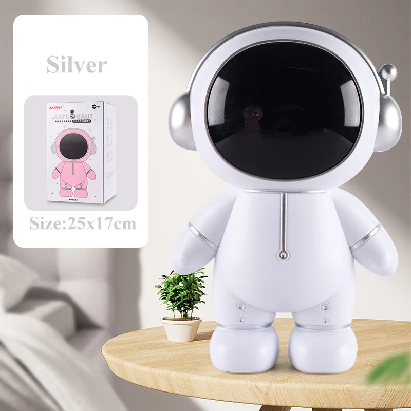 Cartoon Astronaut Piggy Bank Money box Kids Toys Birthday Gift Home Decor Coin Storage Box Kawaii Room Decor Christmas Boy Gift