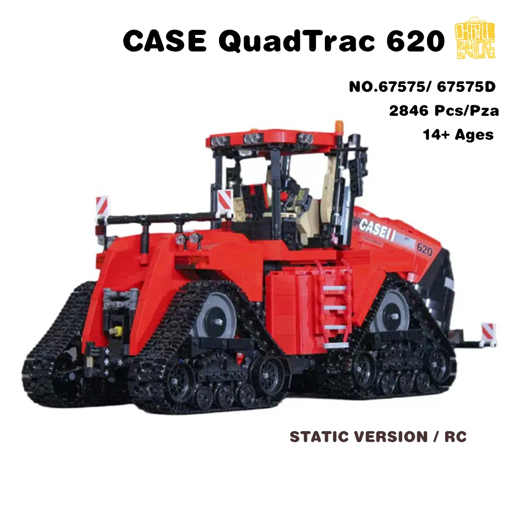 

MOC-67575 CASE QuadTrac 620 Model Is Fitting For 69388 With PDF Drawings Building Blocks Bricks DIY Toys Birthday Christmas Gift