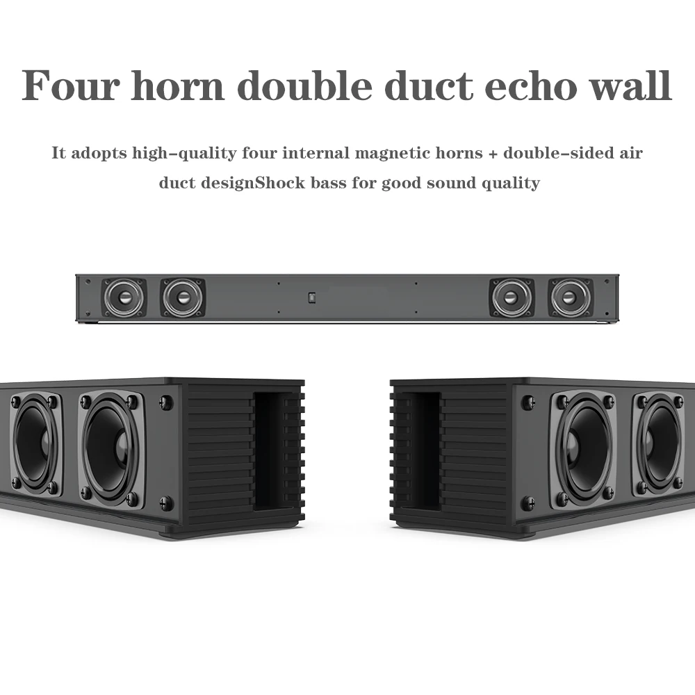 Soundbar Speakers TV Soundbar HiFi Speaker Home Theater Sound Bar Bluetooth-compatible Speaker Support Optical HDMI-compatible Samsung Sony TV