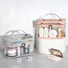 Transparent Cosmetic Bag Female Net Celebrity Large-capacity Travel Girl Portable Portable Waterproof Wash Bag Storage Bag Purse 3