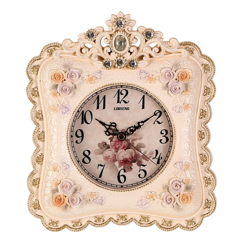 

European Style Small Seat Clock, Silent Dressing Table Bedroom Decoration Clock