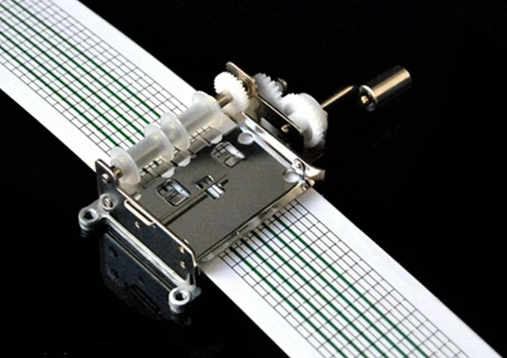 Music Box Hand-cranked with Piano Roll Punch Card 15-Tone 30-Tone Children's Creative DIY Composing Music Yunsheng Movement music box