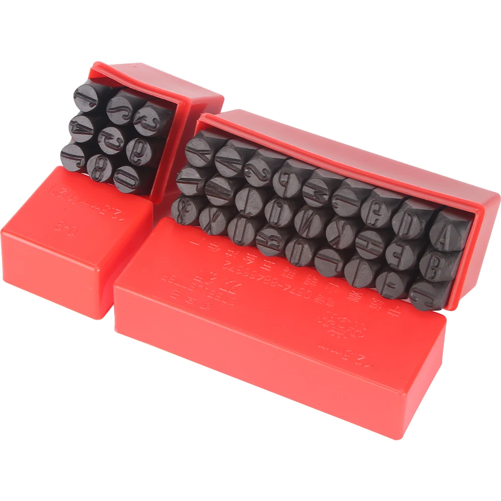 Metal Stamp Punch Tool Steel Mold Alphanumeric Punch Stamp Tool DIY Leather Craft Stamp Punching