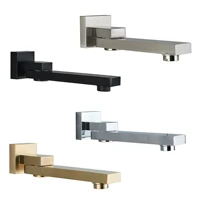 Free Shipping  Bathroom Brass Chrome/Black Bronze Shower Faucet Spout Wall Mounted Swive Bath Spout Bathroom Accessories 1