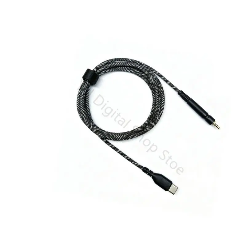 96BA geflochtenes Headset-Kabel, USB C auf 2,5 mm Kabel für GSP350 GSP500/600/670 Kopfhörer für Gaming-Voice-Chat, Heimarbeit