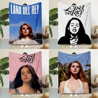 Singer Lana Del Rey Poster Printed Blanket Picnic Blankets Warm Blanket Soft and Comfortable Blanket Home Travel Birthday Gift 1