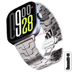 Luxucy Stainless Steel Strap - Premium Metal Replacement Band - Redmi Watch 5 4 (Titanium Color)