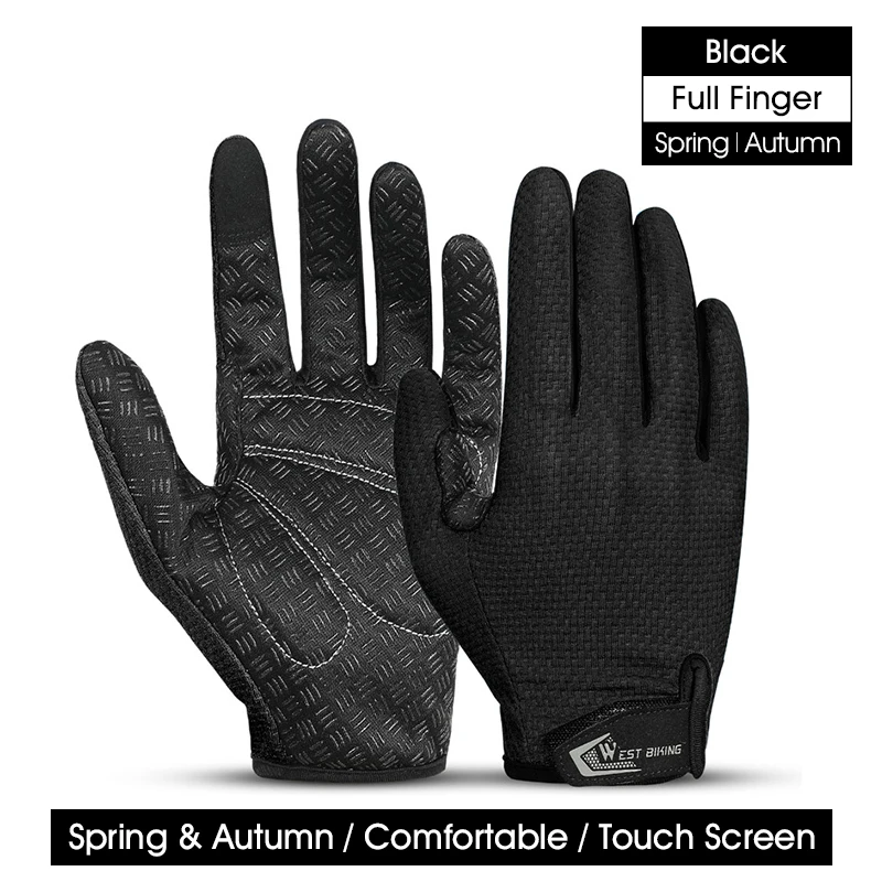 Windproof Anti-Slip Outdoor Cycling and Sports Gloves with Touch Screen Capability