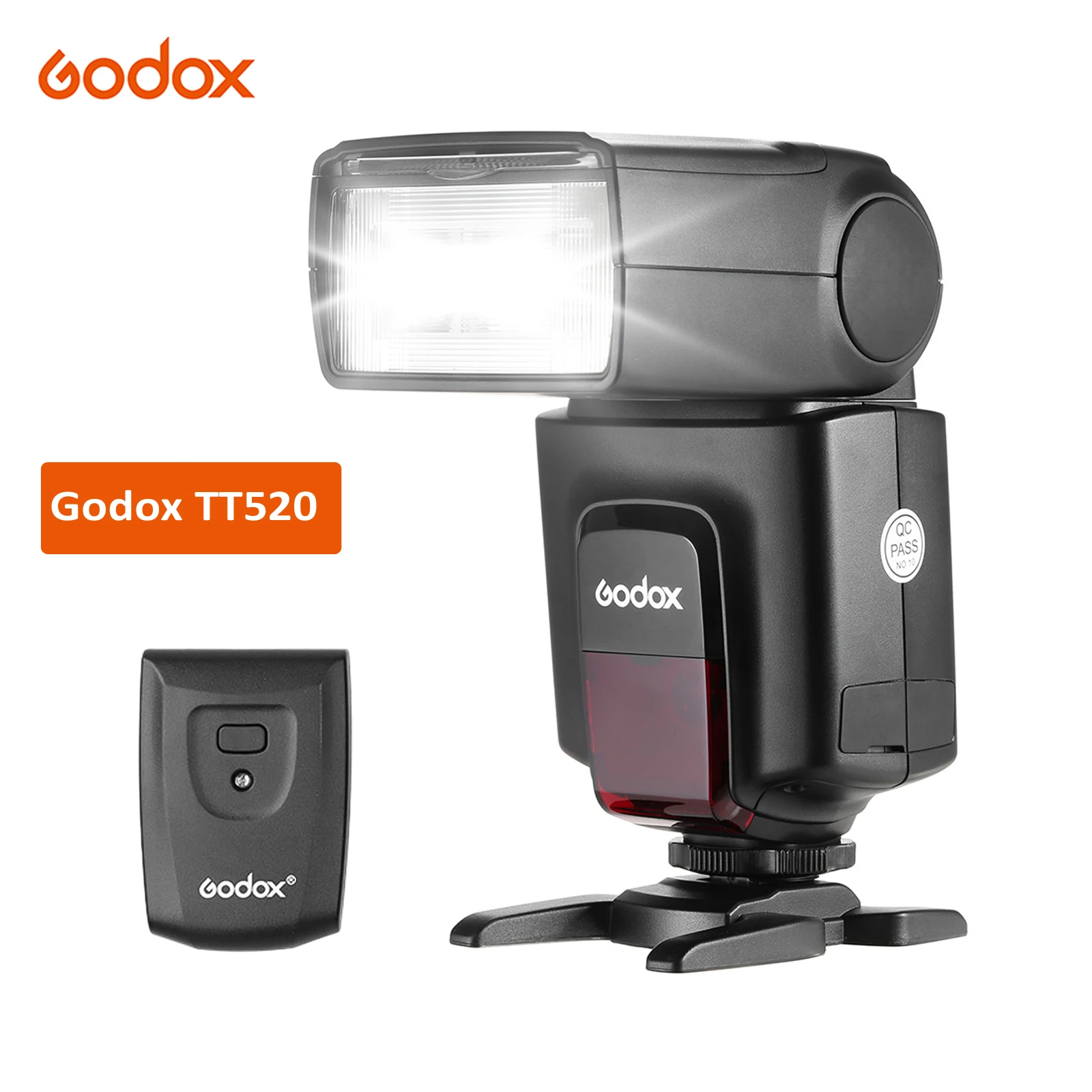 On Camera Flash Godox TT520 Electronic Speedlite+AT-16 2.4G Wireless Trigger Transmitter Guide S1 S2 Mode For Canon Nikon Pentax