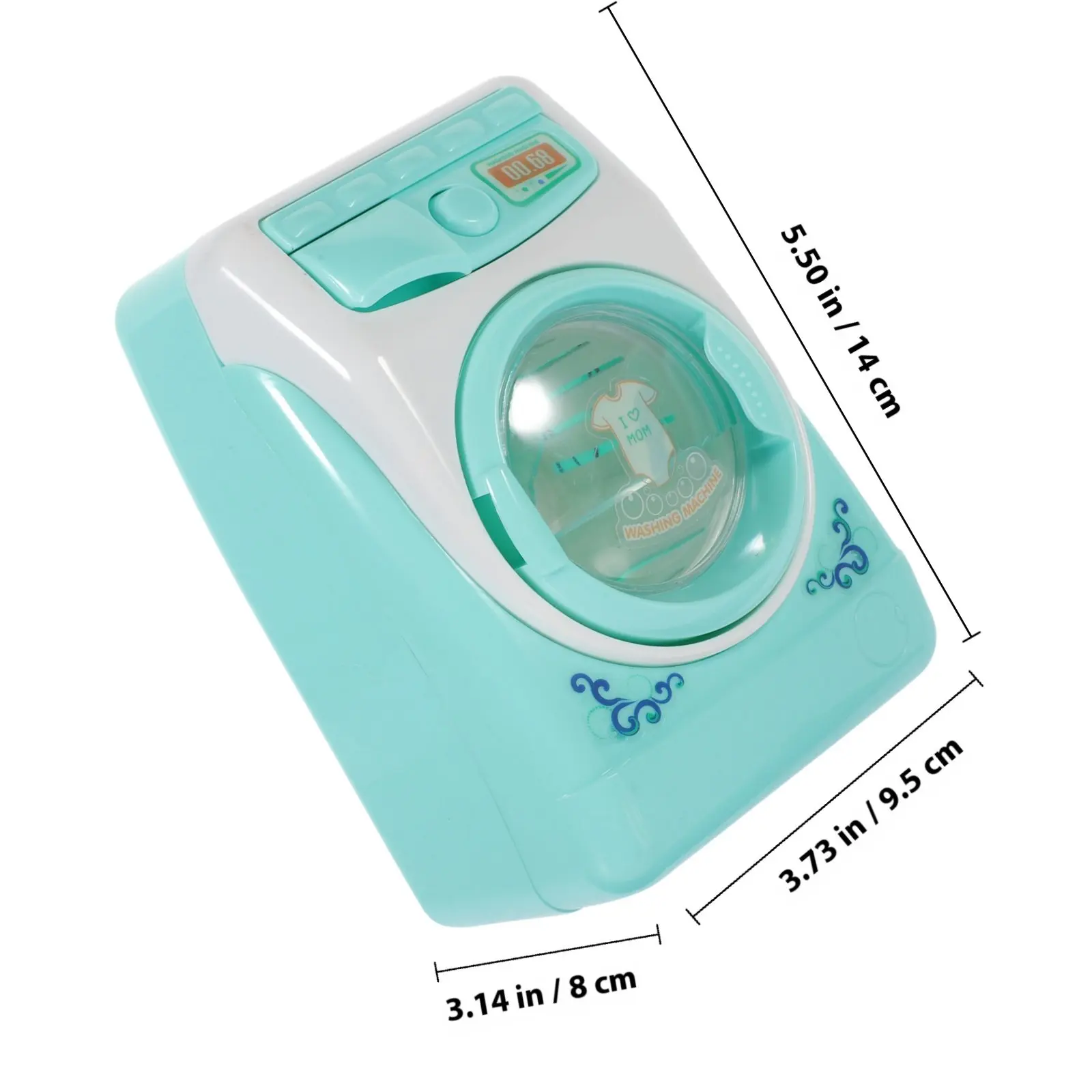 1 세트 세탁기 교육용 플레이 세트 시뮬레이션 세탁 가전제품 창의 역할 놀이 어린이 조기 학습