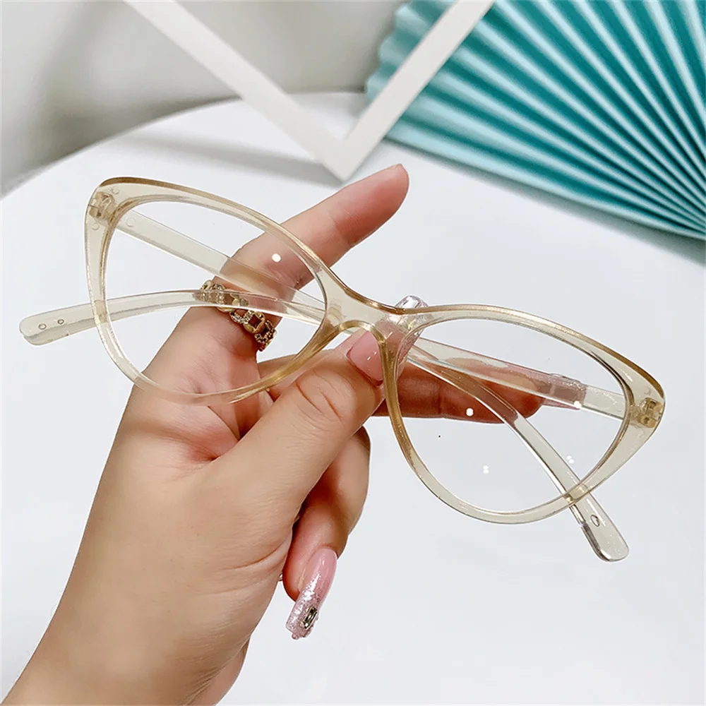 Retro Cat Eye Frame Blue Light Blocking Glasses Lightweight Women Men Fashion Vintage Optical Computer Eyeglass Reading Eyewear