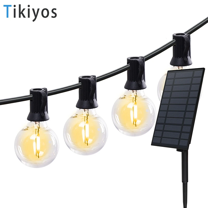 Solar String Lights Outdoor G40 Patio Lights With 25/10 Led