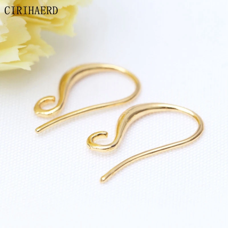 4 Models 14K/18K Gold Plated Earring Hooks DIY Earrings Jewelry