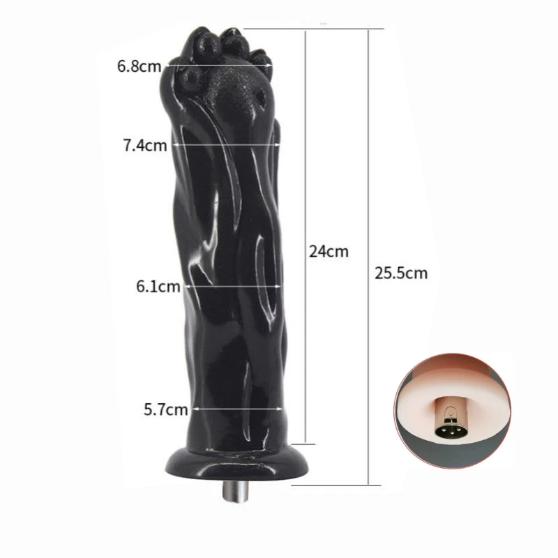 Sex Machine Attachments Dildos for Sex Machine with 3XLR Connector Extra long and extra thick vibrator for women sex toy