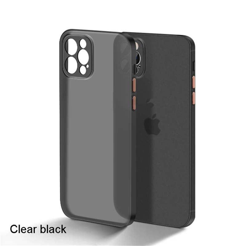 Luxury Ultra Thin Translucent Silicone Shockproof Matte Phone Case