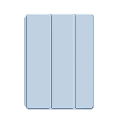 Trifold Magnetic Flip Smart Cover with Soft Silicone Shell - iPad mini 12345 7.9 (Ice Blue)