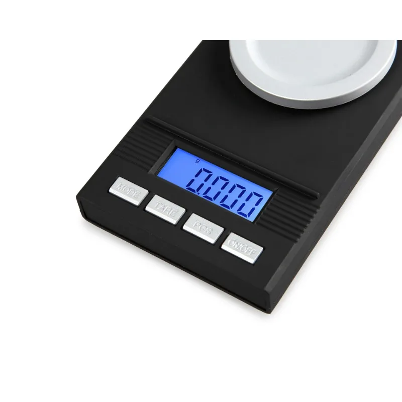 스테인리스 스틸 패널 USB 충전 정밀 소형 플랫폼 체중계, 휴대용 다기능 LCD 디스플레이