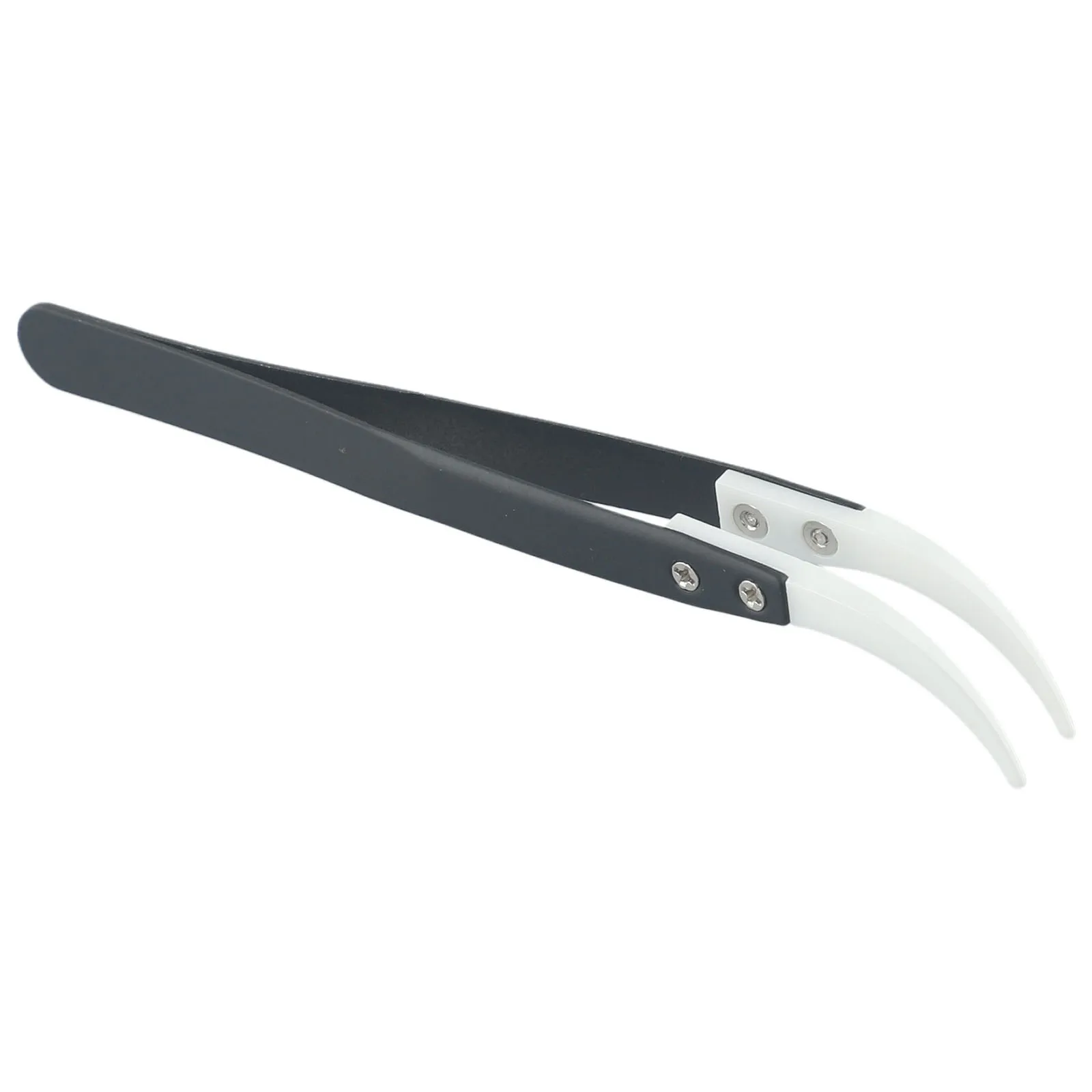 

Professional Ceramic Tweezers Kit 3pcs Anti Static Reverse Tweezers High Temperature and Wear Resistant Replaceable Tips