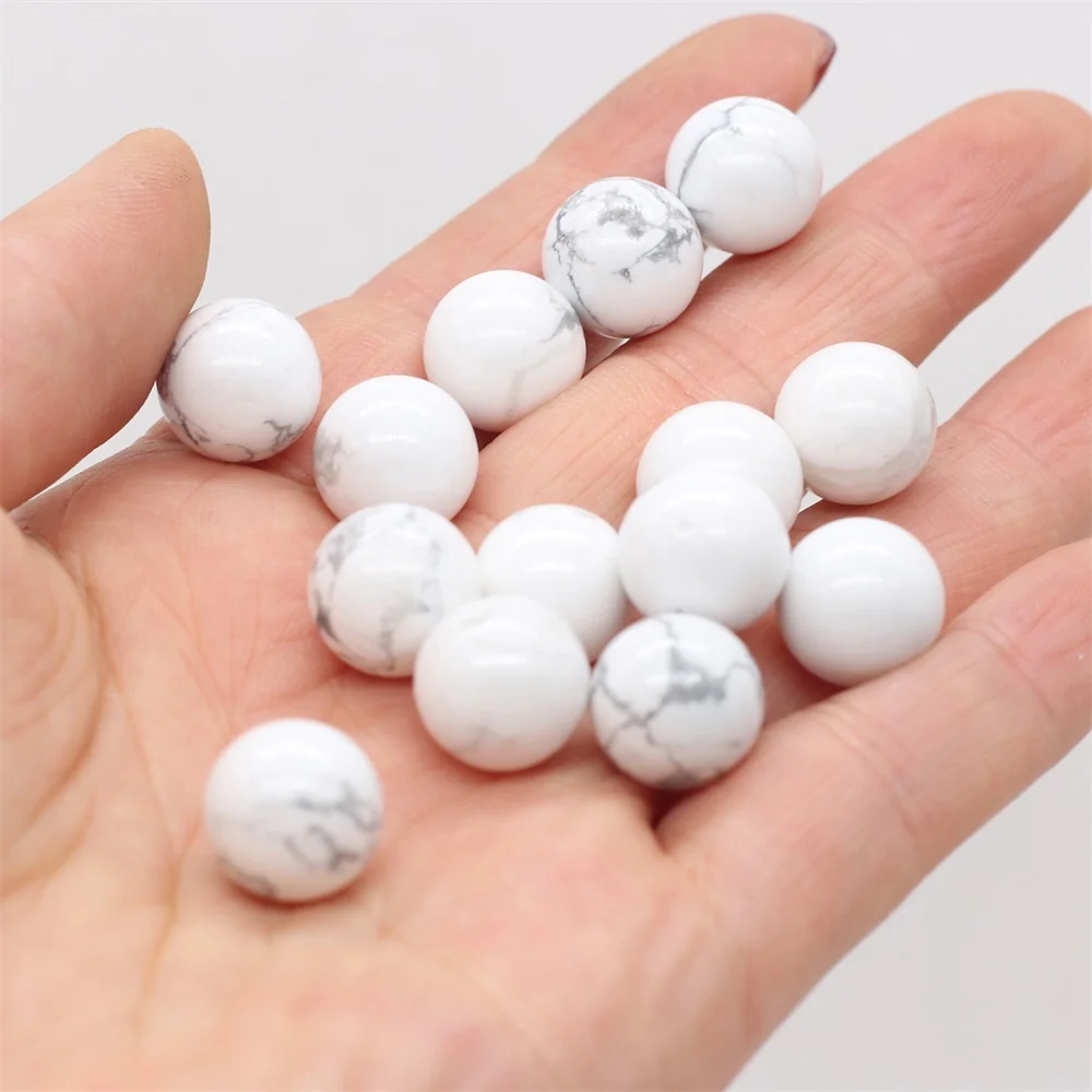 50PCS Wholesale Natural Stone Beads 8mm Round Ball Beads High Quality Decoration Ornaments Jewelry Making Gifts Crafts