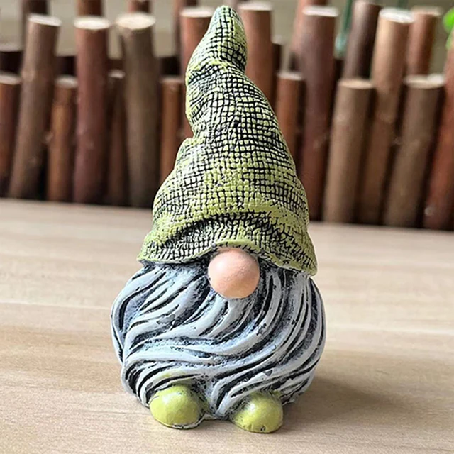 Gnome Törpe Kerti Szobrok Tájfajok Gyanta Miniatűr Figurák Dekorációs Kézműves Kültéri Gyep Udvarához