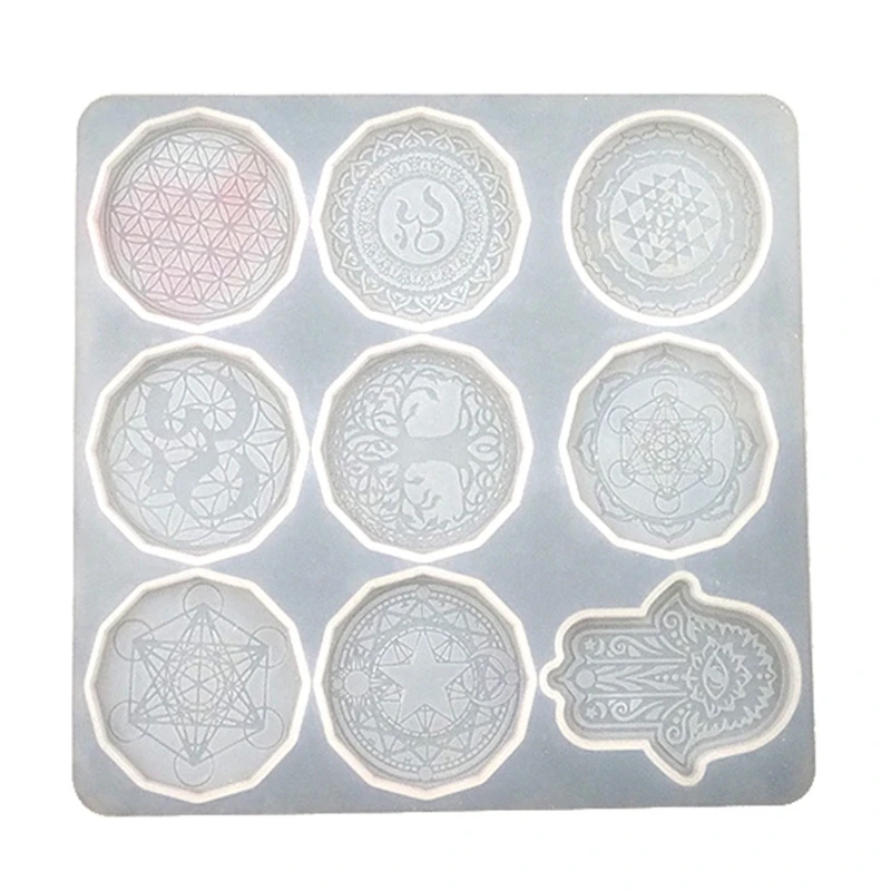 

MXME Handmade Flower of Life Earrings Eardrop Dangler Silicone Mould DIY Crafts Jewelry Pendant Mold Crystal Epoxy Resin Mold