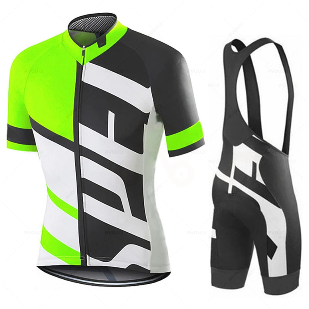 New 2023 Men Short Sleeve Jersey Set Ropa Ciclismo Hombre Summer Cycling Clothing Triathlon Bib Shorts Suit Bike Uniform Maillot 4