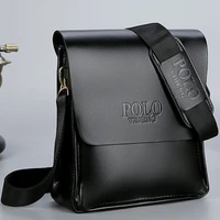 Sac à bandoulière POLO pour hommes, sac à bandoulière Vertical décontracté de Style Business, sac tendance en cuir de haute qualité pour les déplacements quotidiens 2