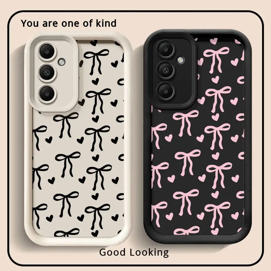 Pink Heart Bow Phone Cover Case