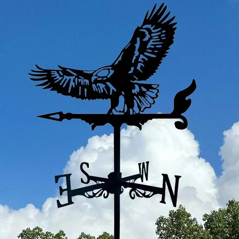Weather Vane New Sailing Wind Vane Metal Silhouette Decoration Handicraft Decoration Metal Garden Courtyard