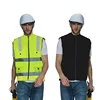 Hi Vis Vest Winter Fleece Lining Reflective Vest for Men Waterproof with Multi Pockets Safety Workwear Sleeveless Waistcoat 5