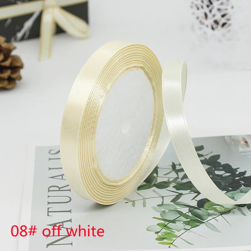 Elegant Satin Ribbon Tapes for Crafting and Decorative Gift Wrapping - 25 Yards, Multiple Widths