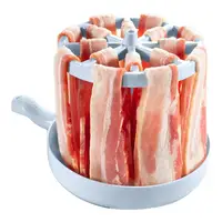 Cuiseur à bacon pour micro-ondes, poêle à bacon pour micro-ondes, collecteur de graisse pour bacon croustillant en quelques minutes, plateau à bacon, Gadget de cuisine 5