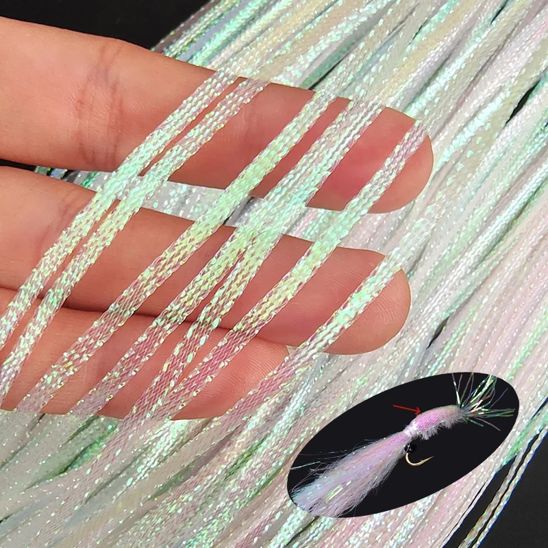 3mm corrugated flash strands Gliss' N Glow flash iridescent flashbou