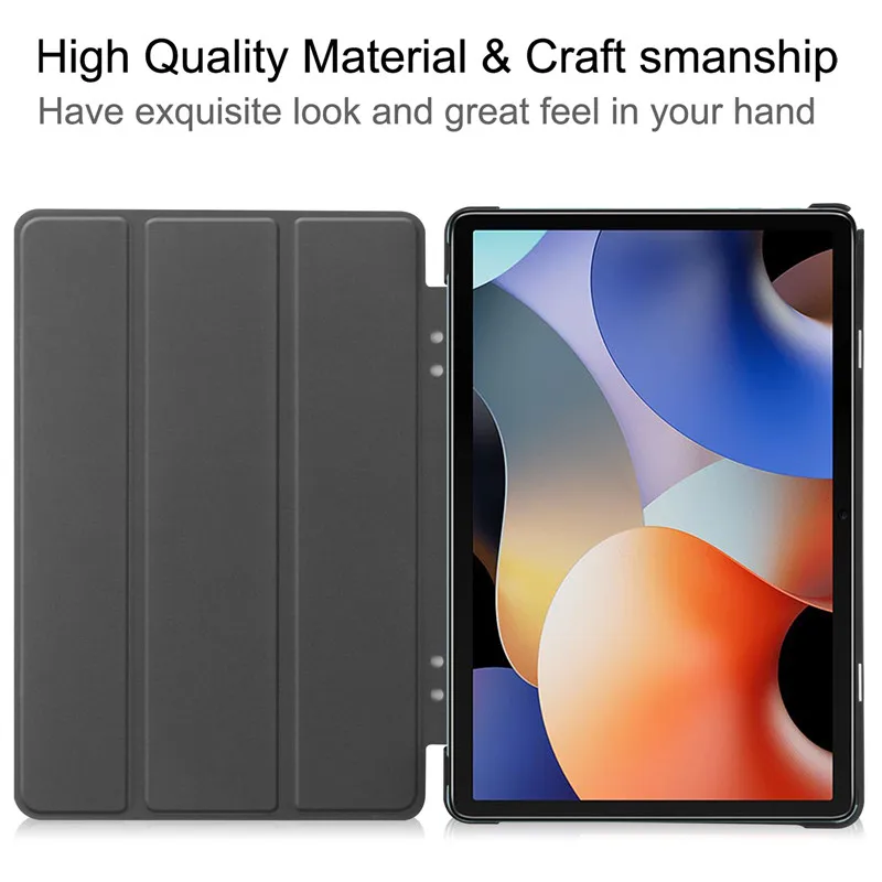 para Oscal Almofada 10 Case 10 Polegada Tri-fold Couro Suporte Magnético Case Inteligente para Coque Blackview Oscal Almofada 10 Capa Funda Mais Caneta - Imagem 3