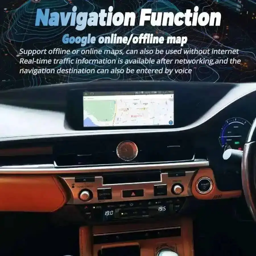 CarPlay Car Autoradio For Lexus ES350 ES400 ES250 ES300h 2013-2017 GPS Multimedi