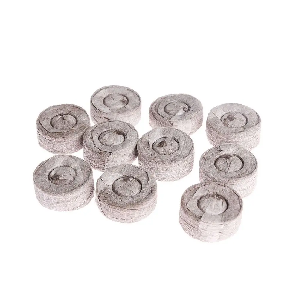 10pcs Grow Seedlings Mud Compress Nutrition Soil Block Planting Earth Gardening Articles for Flowers Plant